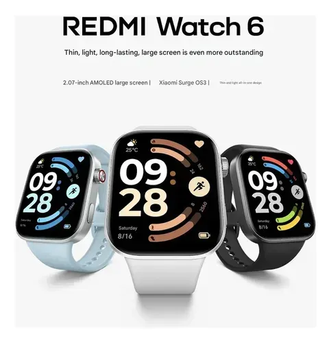 Redmi Watch 6 Azul e Prata R$799,00 A VISTA NOVO
