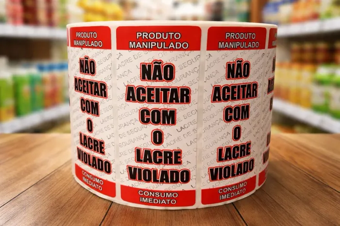 Lacre de segurança para delivery 