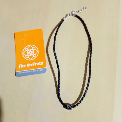Colar Patinha Pet - Flor de Prata