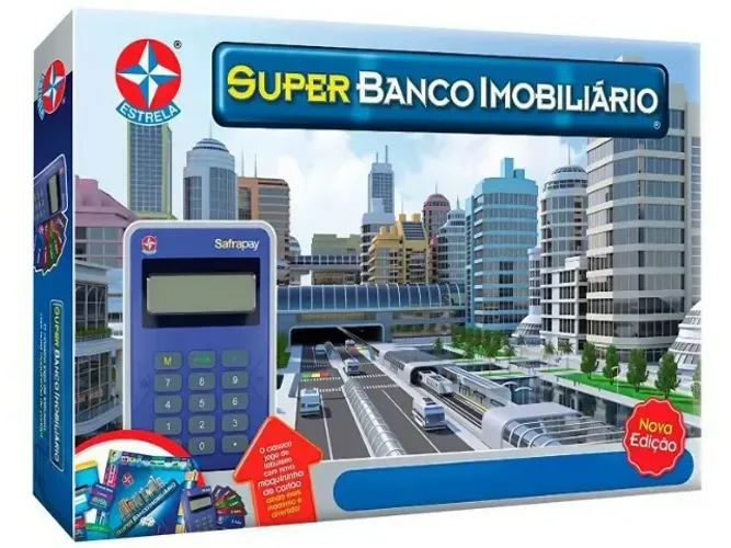 Jogo Banco Imobiliário Super com Maquininha