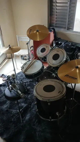 Bateria mapex com pedal duplo mapex