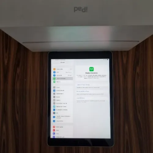 Apple iPad 9 Silver Wi-Fi + Celular 64GB Completo Saúde Bateria 99% 74 Ciclos