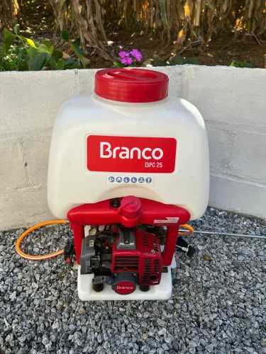 Pulverizador Costal Bomba Motorizada Gasolina Branco BPC25 - Perfeito Estado!