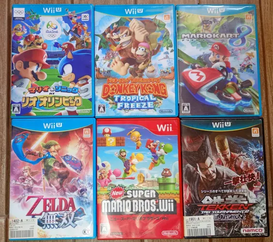 Lote de jogos originais Nintendo Wii u japonês 