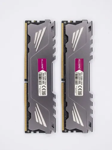 Kit Memória RAM Kllisre DDR4 16GB (2x8GB) 2666MHz - Cinza (PC4-21300U)