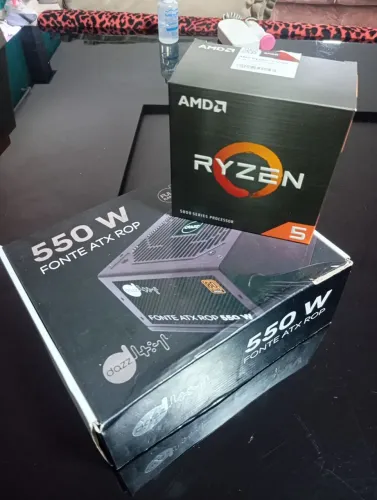 Processador Ryzen 5 5500 + fonte 550w