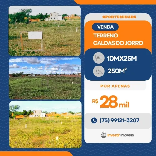 TERRENO EM CALDAS DO JORRO