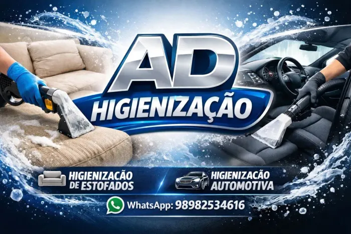 Higienização de estofados e automotivo