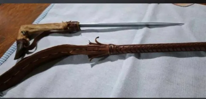 Relicário faca antiga  mateira