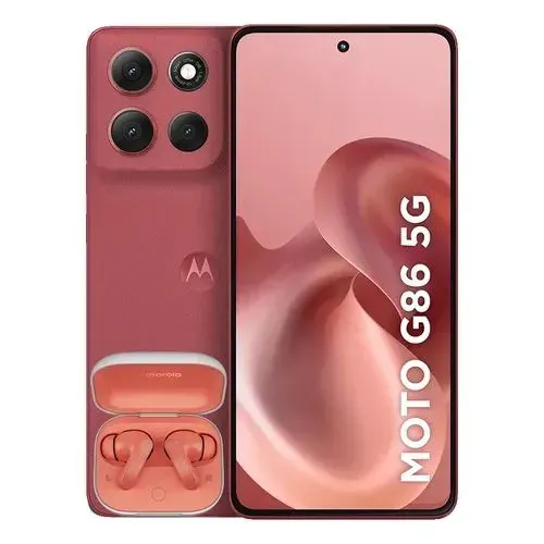 Moto g86 buds edition 256gb vermelho (acompanha fone)
