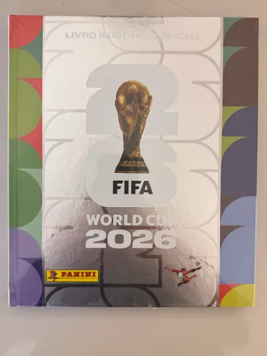 Álbum de Figurinhas Capa Dura PRATA VAZIO - Copa do Mundo 2026 USA