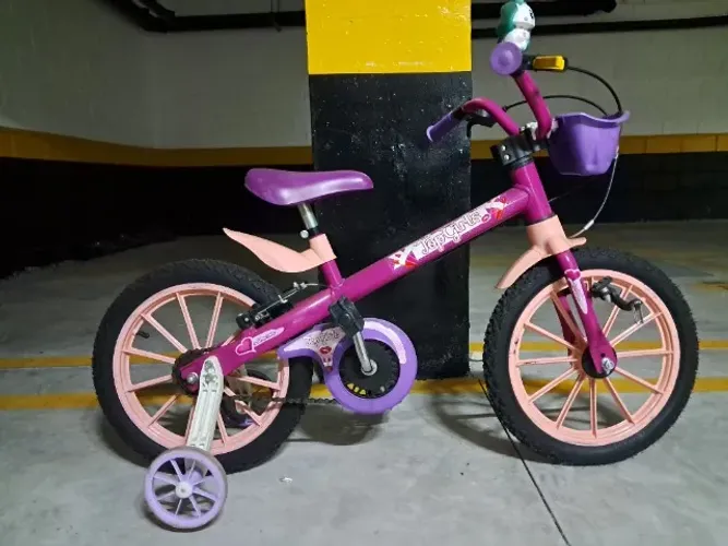 Bicicleta Infantil Aro 16 Nathor, para Meninas, usada.