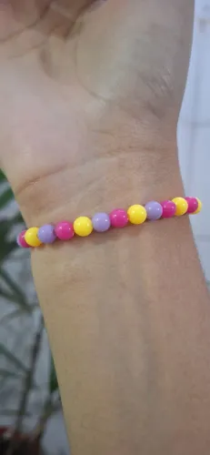 Bracelete de miçangas artesanal personalizado e pronta entrega