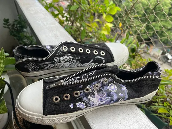 Tenis Ed Hardy Feminino Caveira Tattoo 38