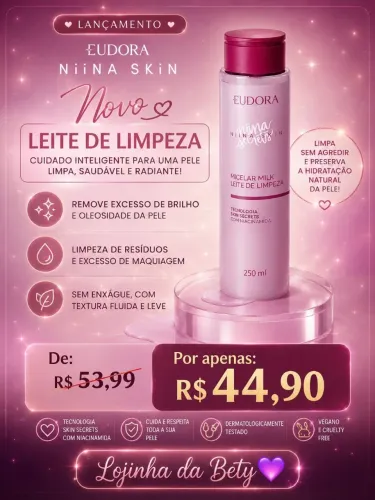 Leite de limpeza Niina Secrets Milk Micelar