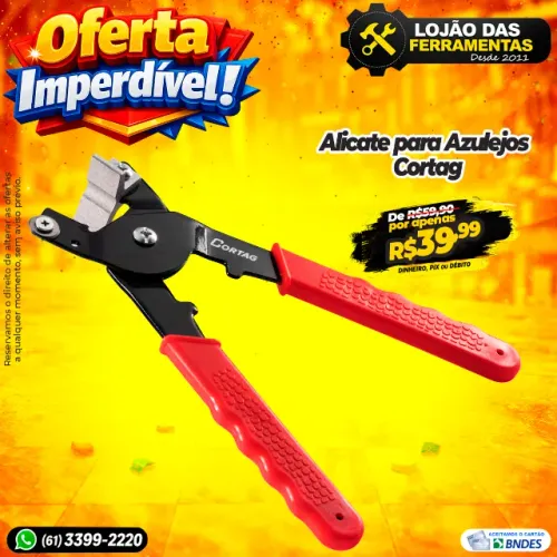 Alicate para Azulejos 8 Pol 200mm Cortag