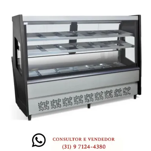 Balcão Avícola 2M Preto Polar