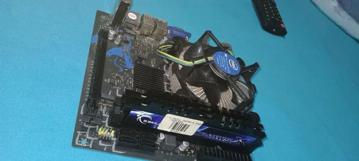 Kit placa mãe, processador e memória ram