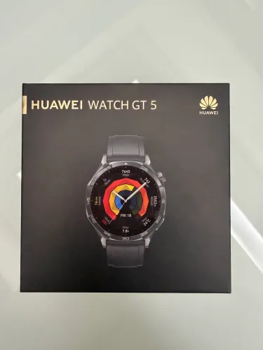 HUAWEI WATCH GT 5 Pro - Novo | Titanium | GPS | NFC | Compatível com iPhone e Android