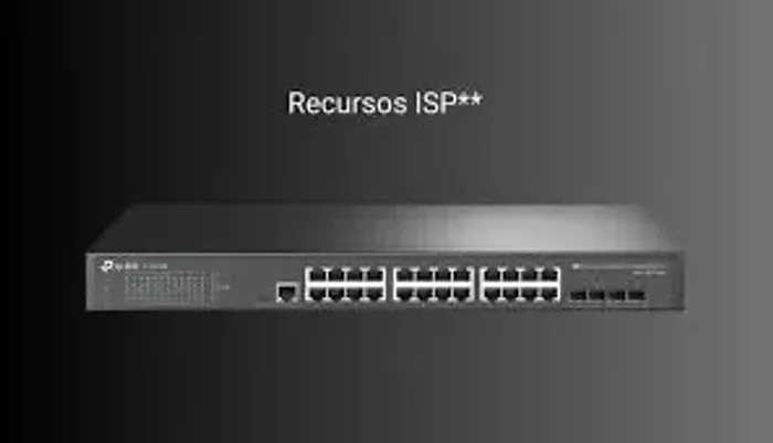 Switch TP Link 3428 - gerenciável 24 portas giga + 4 SFP