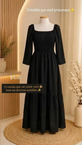 Vestido manga bufante