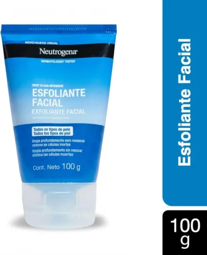 Gel Esfoliante Facial Neutrogena Deep Clean 100g - Renovação Celular para uma Pele Radiant