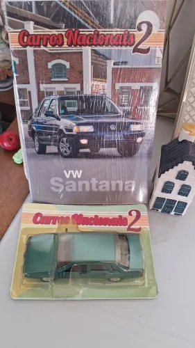 Santana Carrinho Miniatura Carros Nacionais Clássicos 2 com fascículo. 