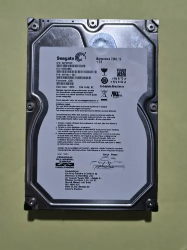 Disco Rígido Interno Seagate Barracuda 7200.12 1tb