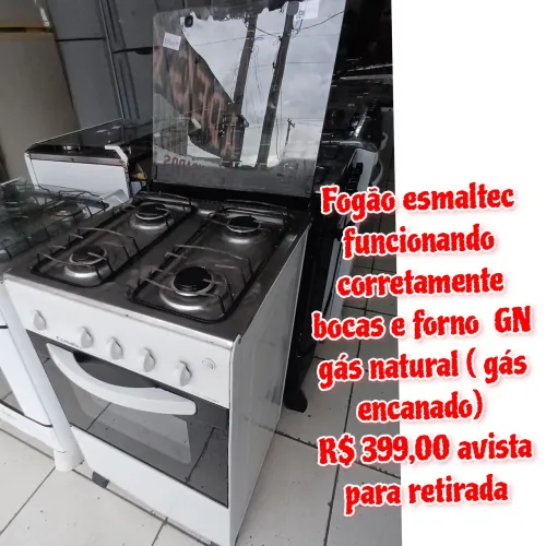 Fogão esmaltec Top para gas encanado