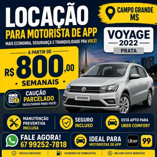 Alugo carro para motoristas de aplicativo: Uber, 99, Indrive