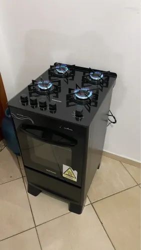 Fogão mesa vidro preto entrego sem taxa