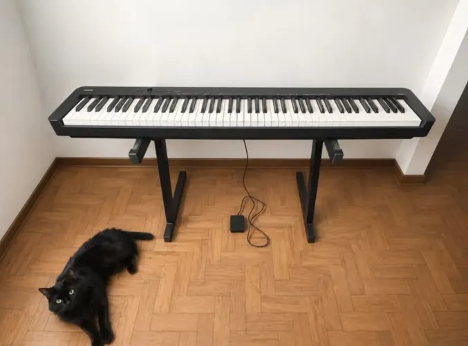Piano Digital Casio CDP-S160 88 Teclas Preto ? Com Pedal e Suporte de Partitura