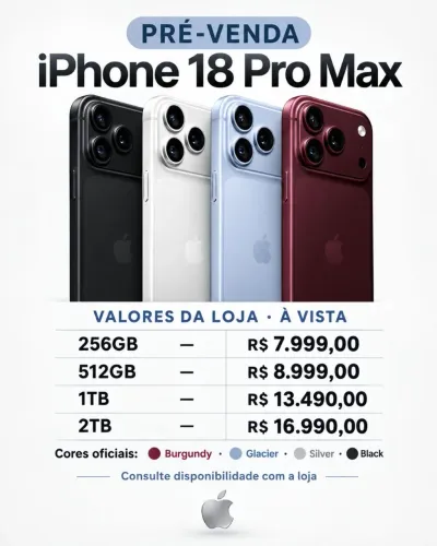 18 pro Max pré compra