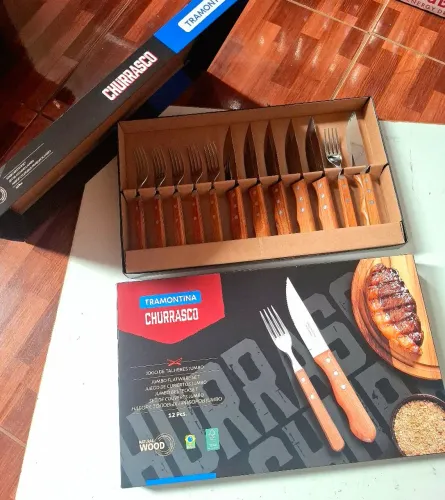 Talheres para Churrasco Jumbo Tramontina de 12 Peças 