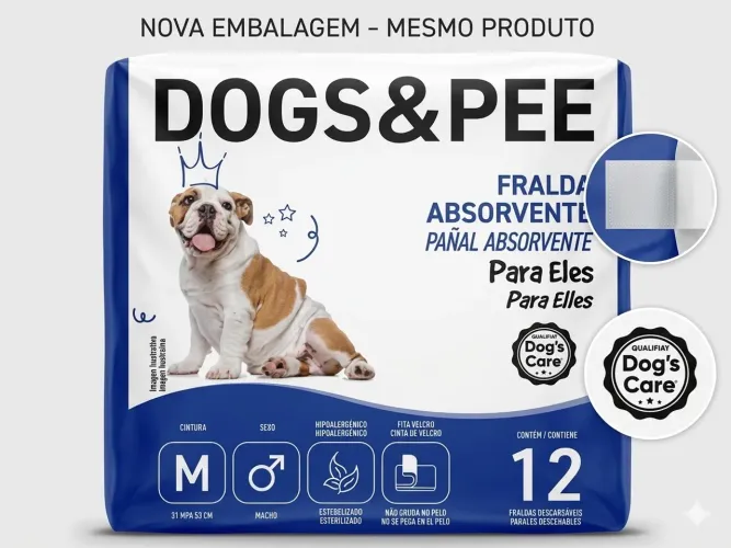 Fralda Canina Dogs & Pee