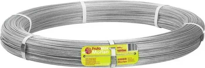 Arame zincado para culturas aéreas, 2,1 mm, 1.000 m, Frutamax, MORLAN
