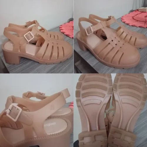 Melissa Original salto bloco tamanho 39