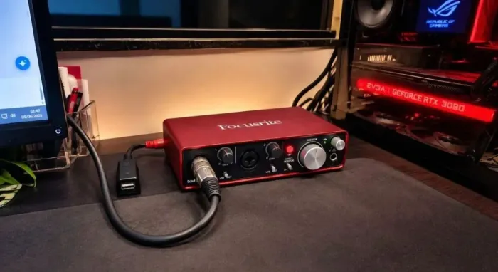 ? Interface de Áudio Focusrite Scarlett 2i2 2ª Geração