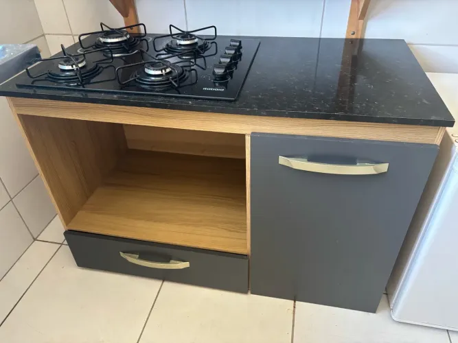 Balcão + fogão cooktop