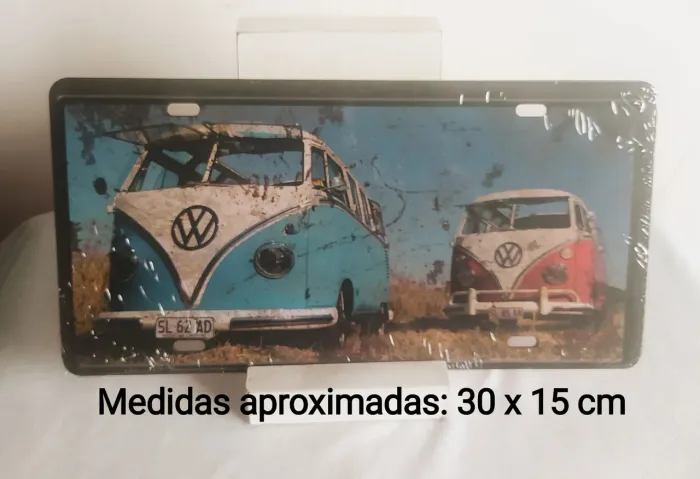 São DUAS Placas Decorativas AUTOMÓVEIS KOMBIS e FUSCAS * Novas - R$40 cada ou 2 por R$60