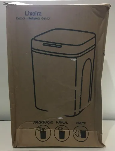 Lixeira Inteligente com Sensor e Cabo USB - 16 Litros