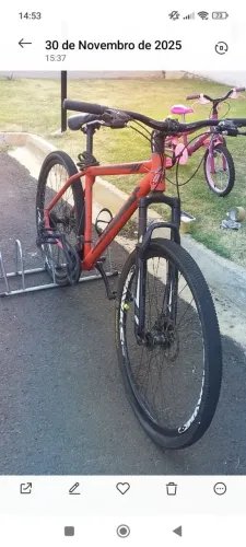 Vendo bicicleta aro 29 quadro 19 laranja fosca 