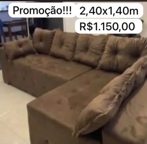 Promoção Sofá Braço Longo Cores Variadas