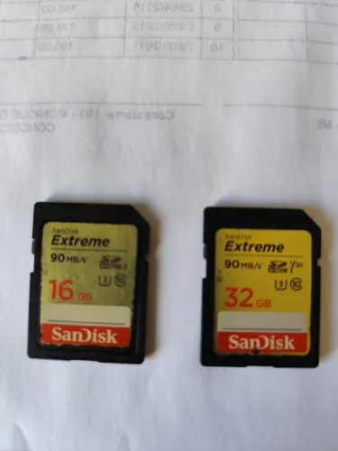 CARTÕES DE MEMÓRIA POUCO USADOS
