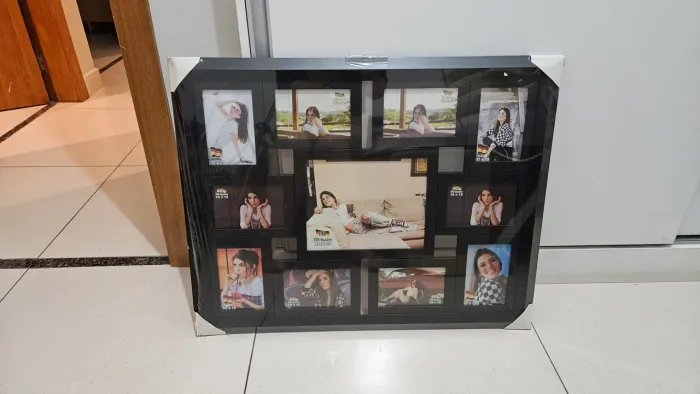 Quadro de fotos 10 fotos de 10x15 e 1 foto 20x25v