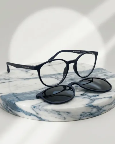 Óculos X-Treme Circle II 2 em 1 Clip On Solar Azul Masculino
