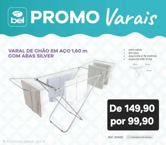 Varal com abas