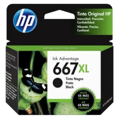 Cartucho HP 667 XL Preto