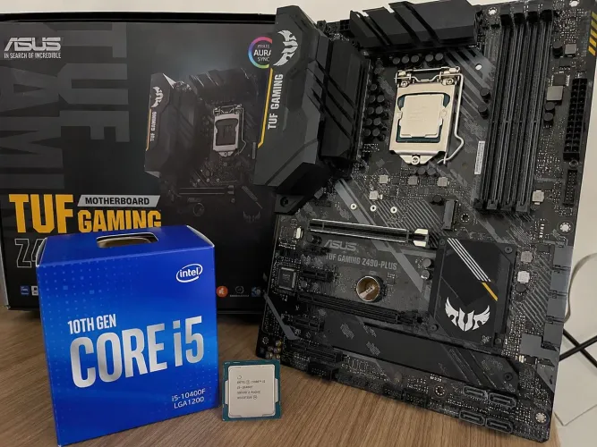 Processador i5 10400f e placa mãe ASUS z490 plus