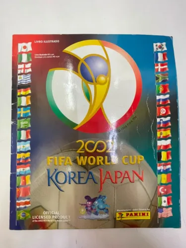 ÁLBUM DE FIGURINHAS COPA DO MUNDO 2002 PANINI - ORIGINAL PARA COLECIONADORES INCOMPLETO 